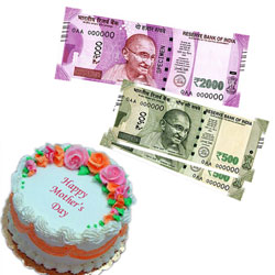Cash - Rs. 3,001 with 1 kg cake - Click here to View more details about this Product